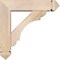 Ekena Millwork Olympic Arts and Crafts Smooth Bracket w/ Offset Brace, Douglas Fir, 5 1/2"W x 20"D x 20"H BKT0604X20X20OLY03SDF - alternate 2
